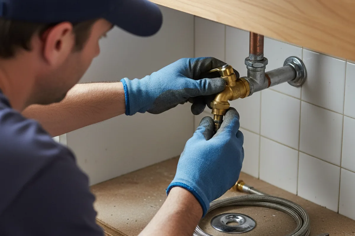 Shutoff valve and fitting work during Well Pump Repair in Cedar Rapids